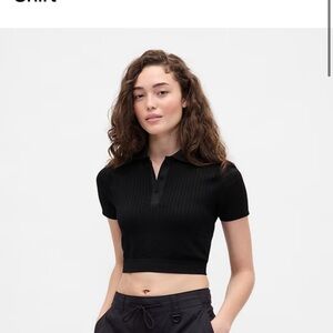 Gap × BÉIS Seamless Crop Polo Shirt